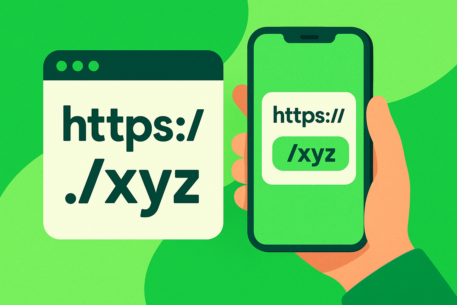 Screenshot der Seite zur Bearbeitung kurzer URLs der App
